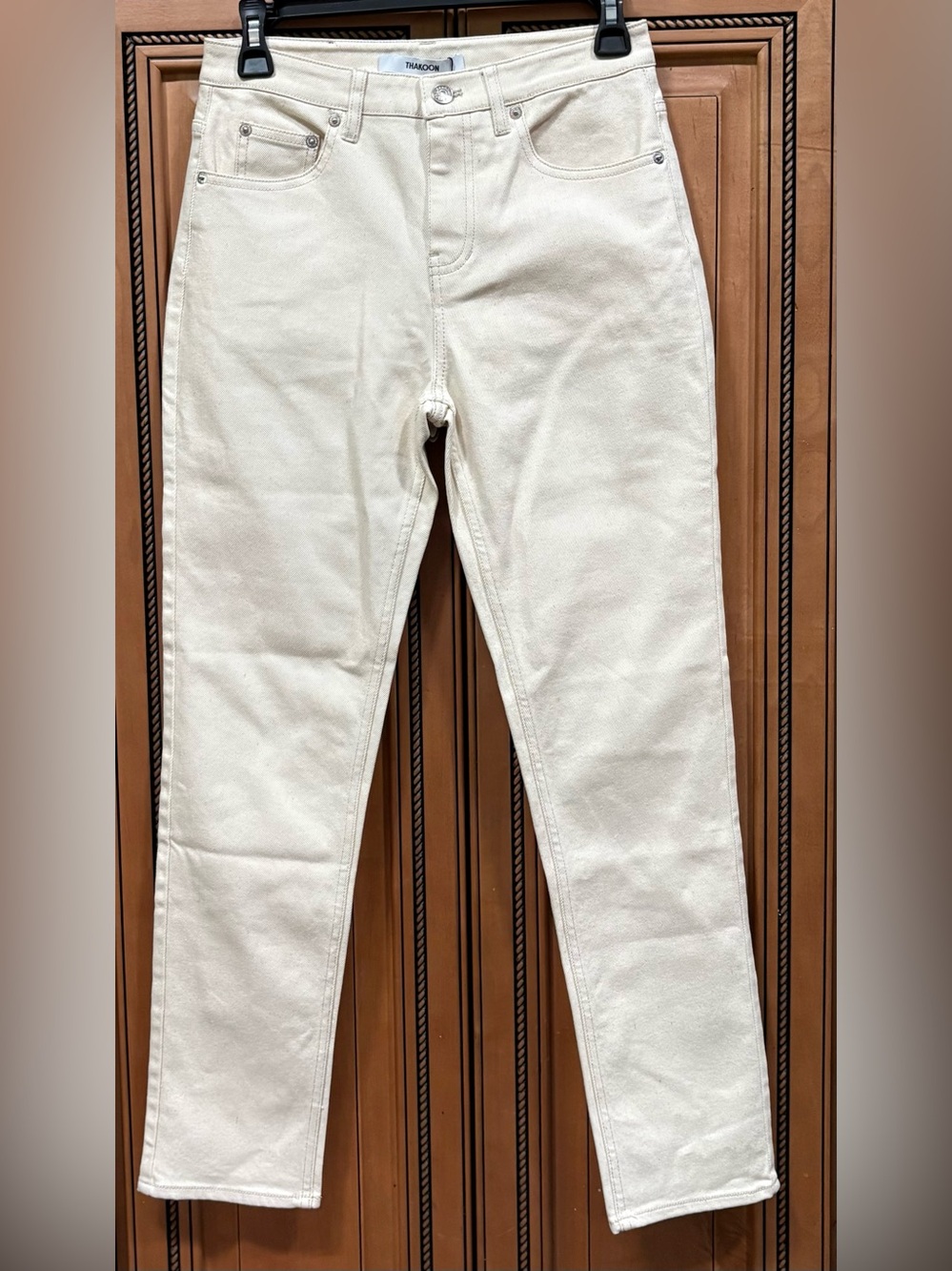 NWT Thakoon Ecru Cropped Jeans. Size 2